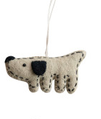 Stitched Felt Dog Ornament - 6 Styles