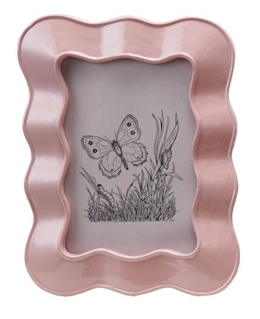 Pink Wavy Resin Photo Frame - 5.75"x7.75"