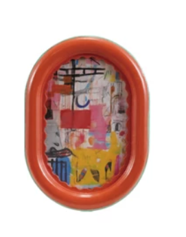 Orange Oval Frame - 4x6