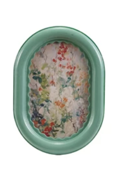 Aqua Oval Frame - 4x6