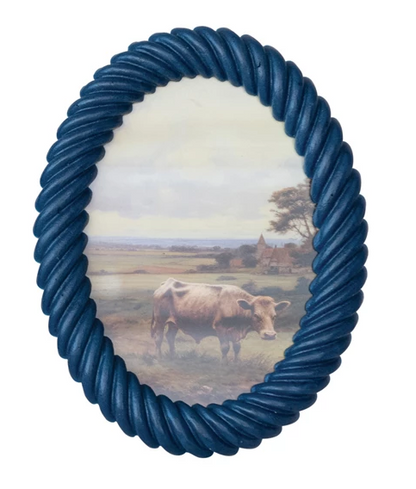 Royal Blue Twisted Resin Oval Frame -  5x7 (Copy)