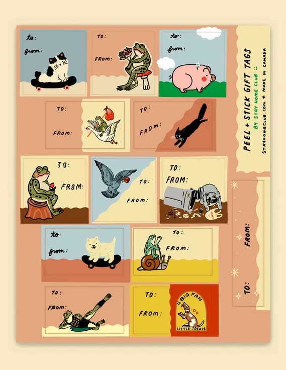 SHC Creatures Sticker Gift Tags