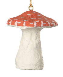 Mache Mushroom Ornament - 3 Styles