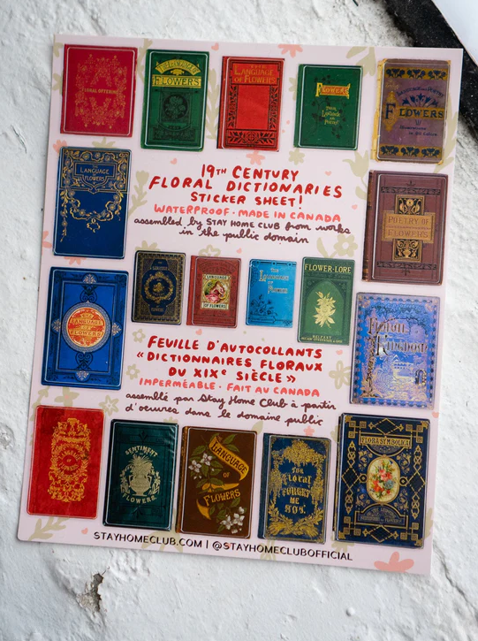 Floral Dictionaries Mega Sticker Sheet
