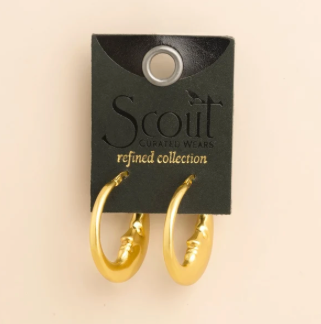 Moon Hoop-Icon Earring