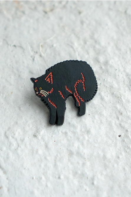 Scaredy Cat Pin
