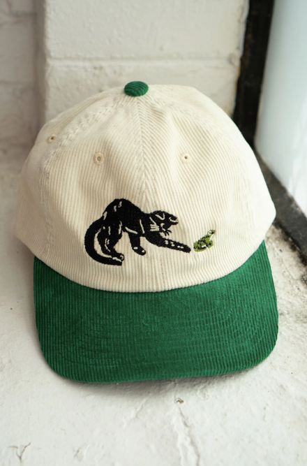 Frenemies (Cat & Frog) Two Tone Corduroy Hat