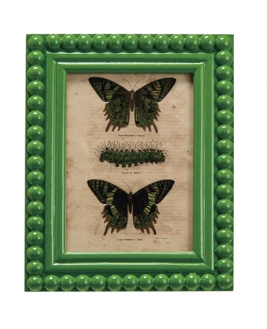 Grass Wood Hobnail Photo Frame - 9.25"x7.25"