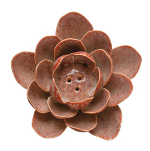 Stoneware Floral Incense Holder