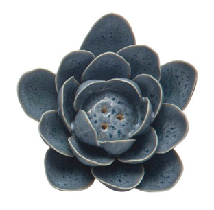 Stoneware Floral Incense Holder
