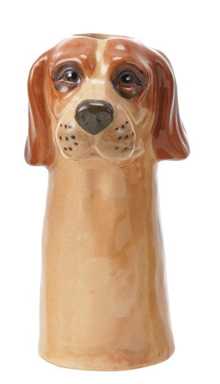 Stoneware Dog Vases