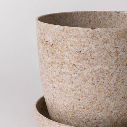 5" Planter : White Fiber