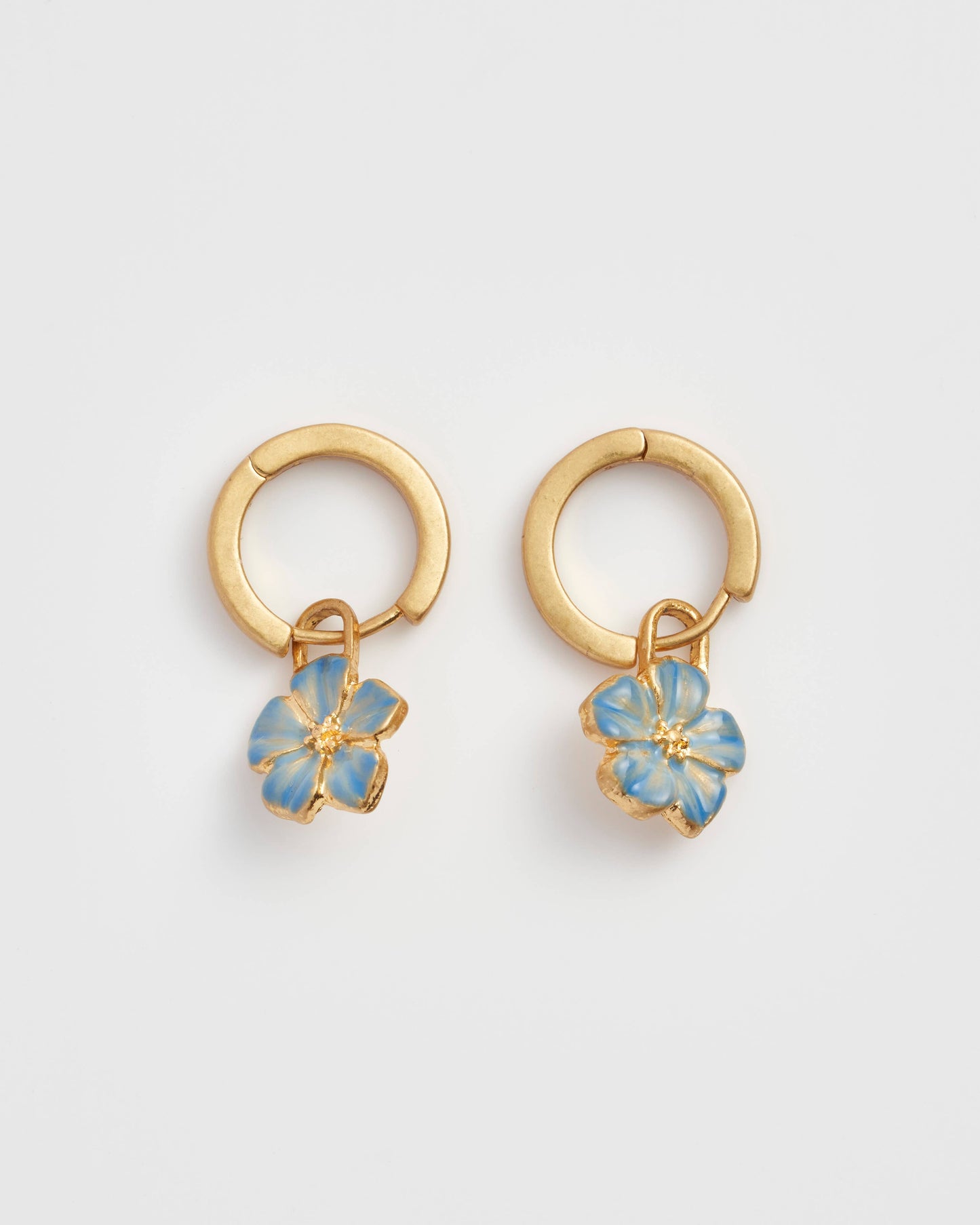 Forget Me Not Charm Huggies