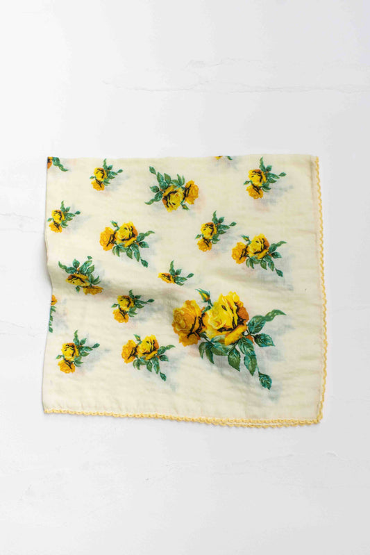 Vintage Rose Print Scarf