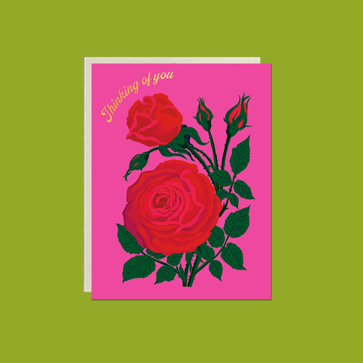 Thinking of You Roses – Sympathy Card