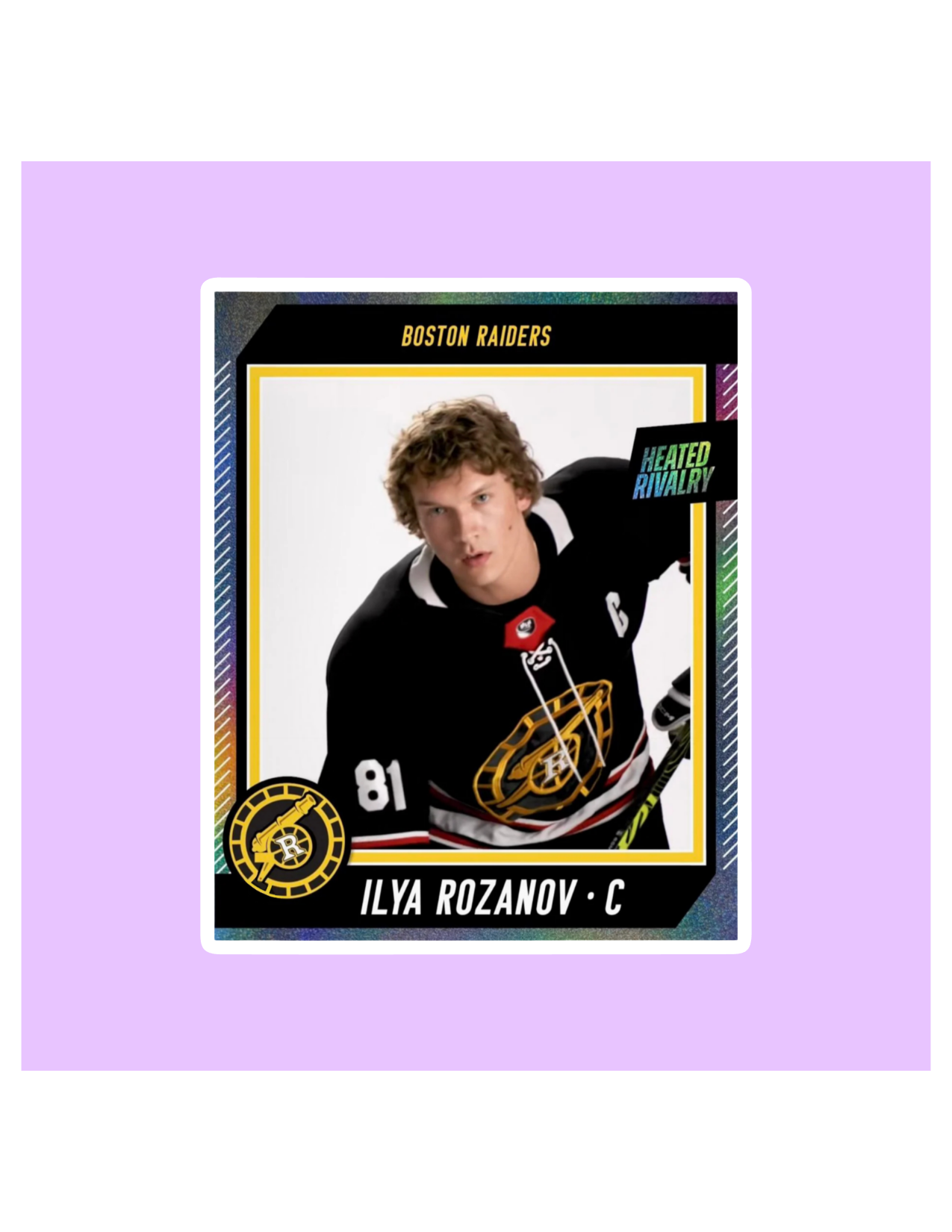 Ilya Rozanov Hockey Card Heated Rivalry Sticker