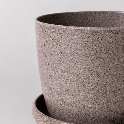 5" Planter : White Fiber
