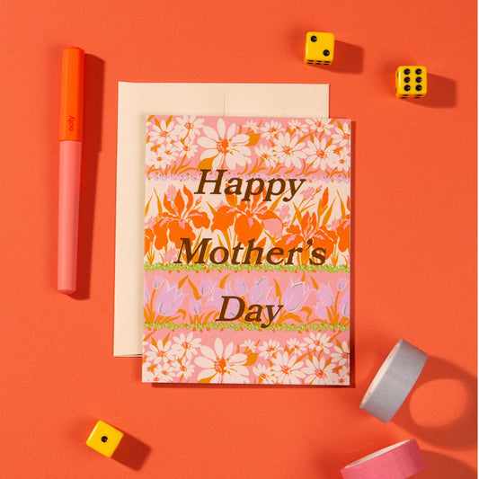 Mothers Day Floral Bands Card