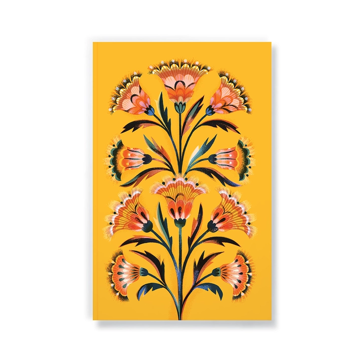 Golden Floral Notebook - Small