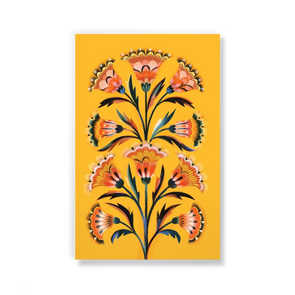 Golden Floral Notebook - Small