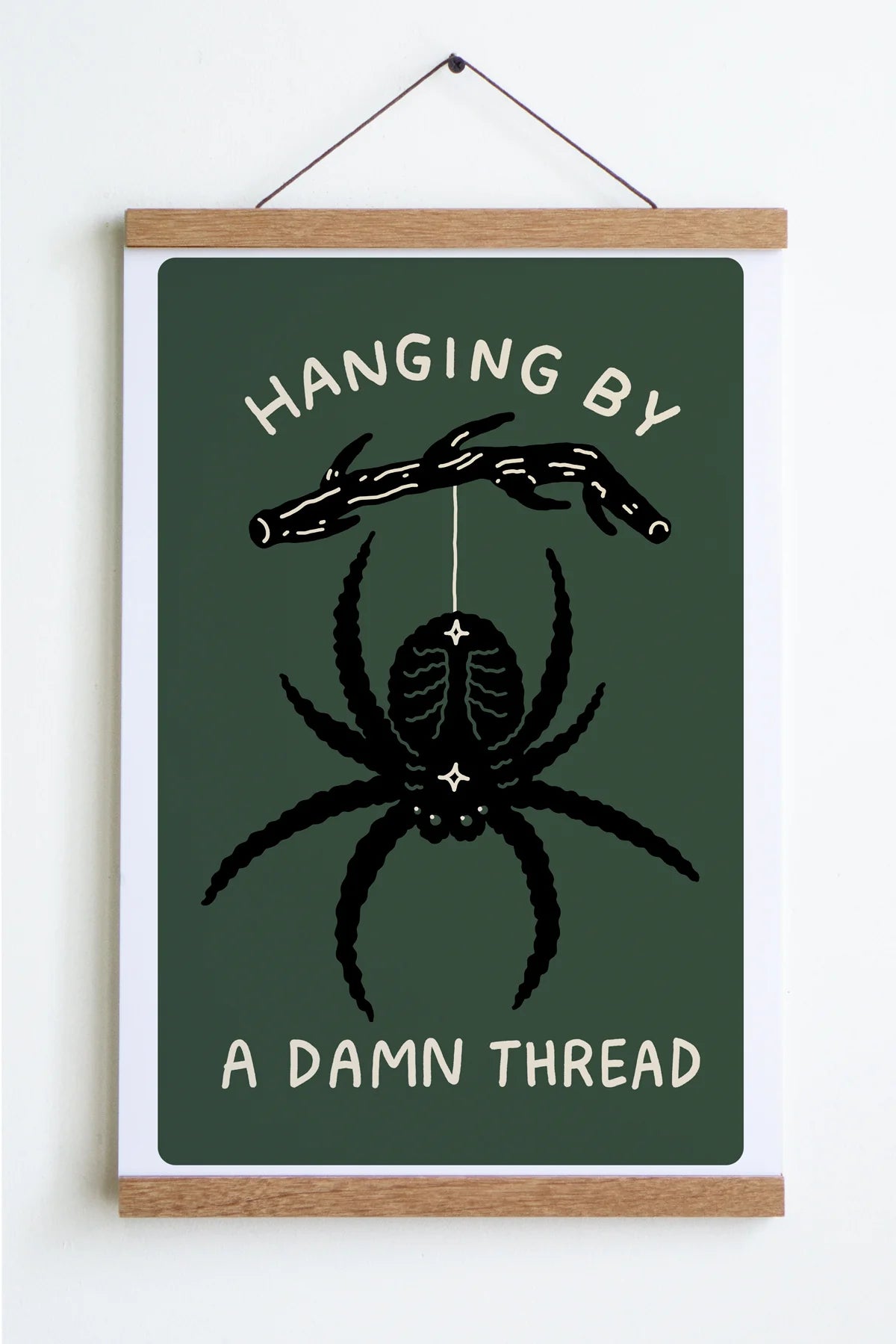 Hanging By A Thread Print