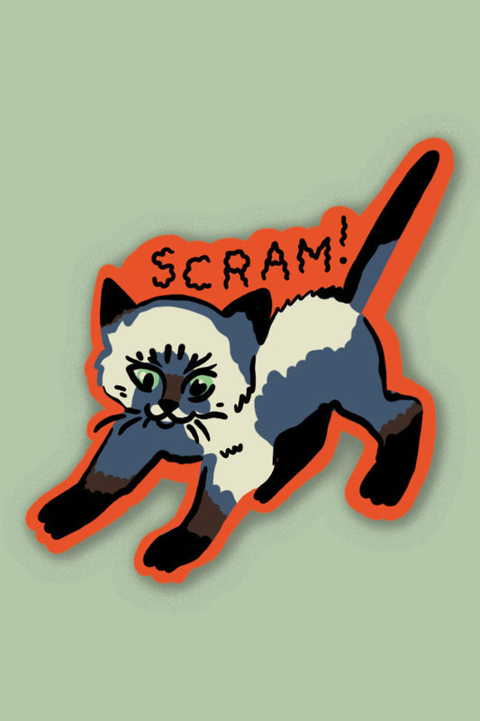 Scram Vinyl Sticker