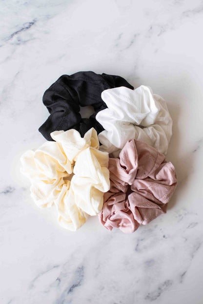 Embroidered Hair Scrunchie