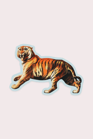 Aghast Tiger Vinyl Sticker