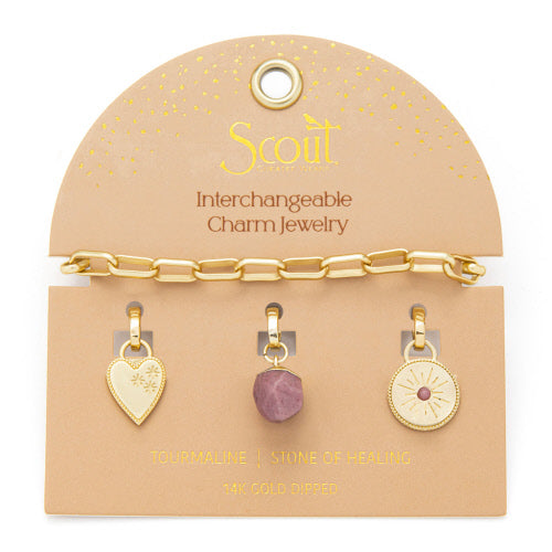 Interchangeable Charm Bracelets - Gold