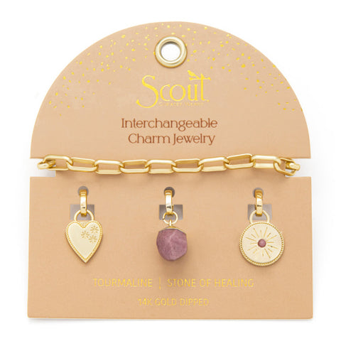 Interchangeable Charm Bracelets - Gold