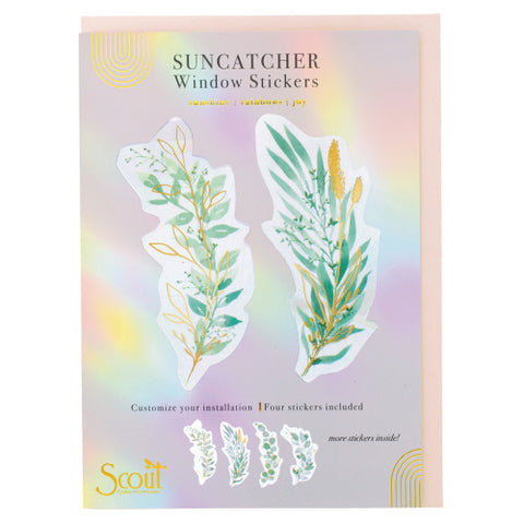 Watercolor Botanical - Decal Sun Catcher / Greeting Card