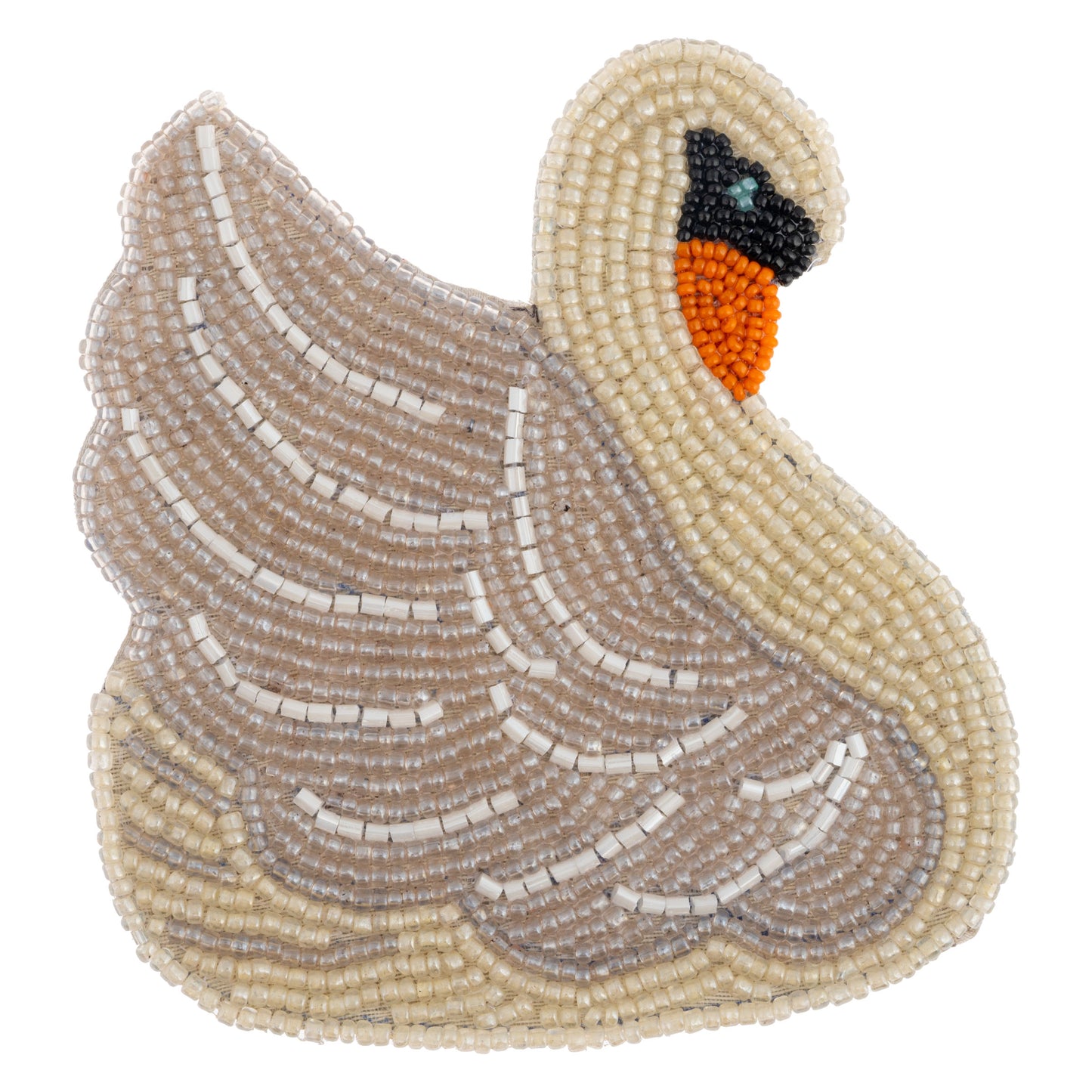 Beaded Swan Coasters - Set/4