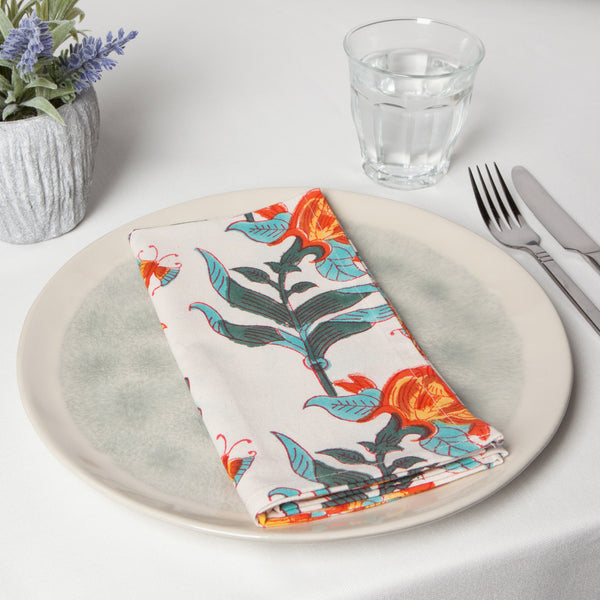 Marigold - Block Print Napkin Set