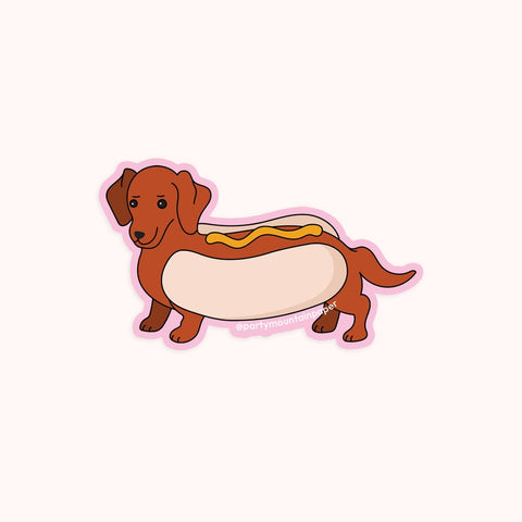 Hotdog Weenie Sticker