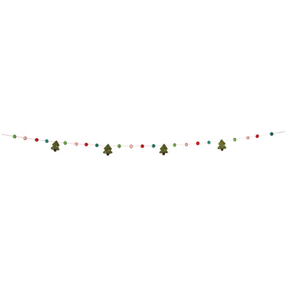 Evergreen Felt Garland