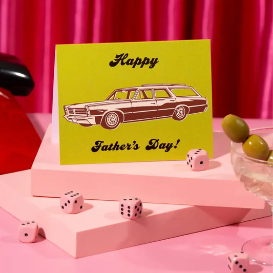 Station Wagon Fathers Day Card