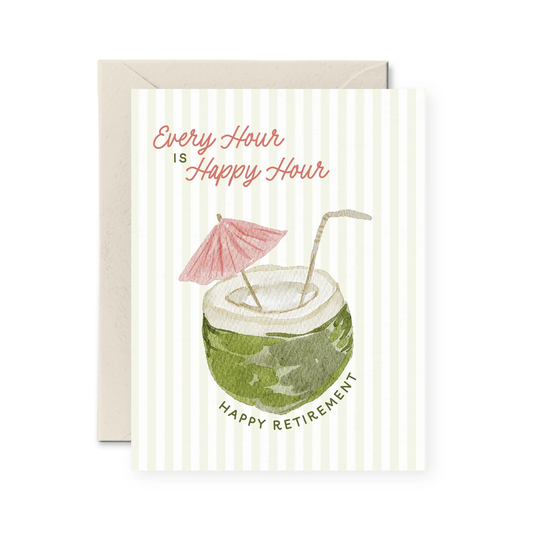 Happy Hour Retirement Card