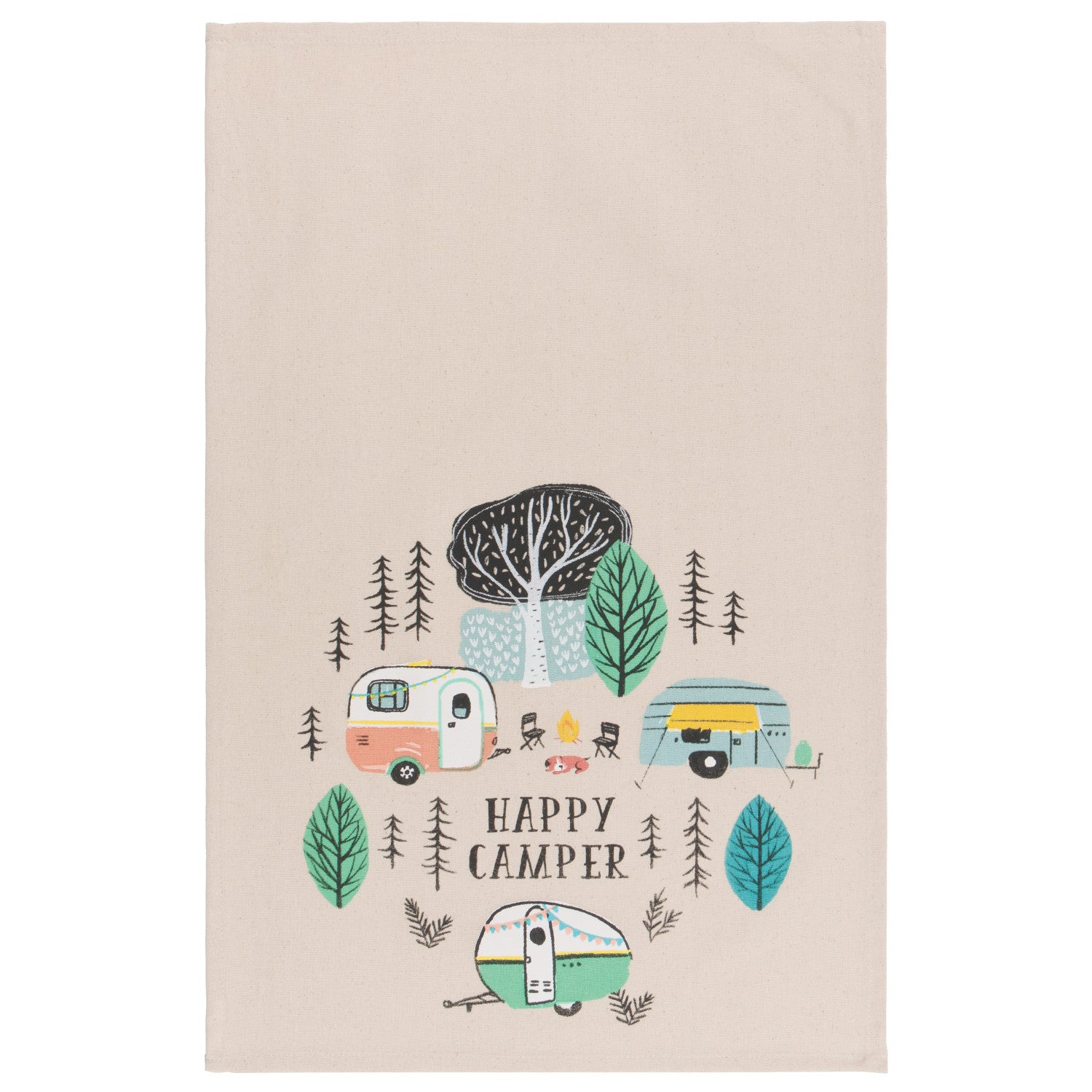 Happy Camper Dish Towel