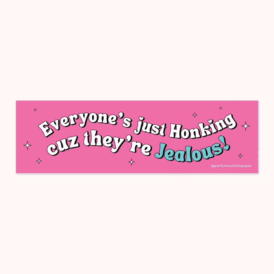 Jealous Honking Bumper Sticker