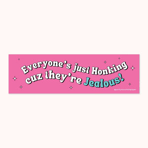 Jealous Honking Bumper Sticker