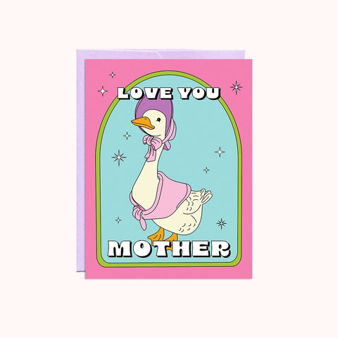 Mother Goose Mother's Day Card