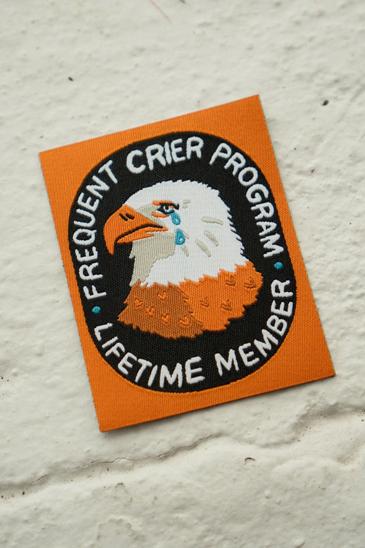 Frequent Crier Woven Sticker Patch