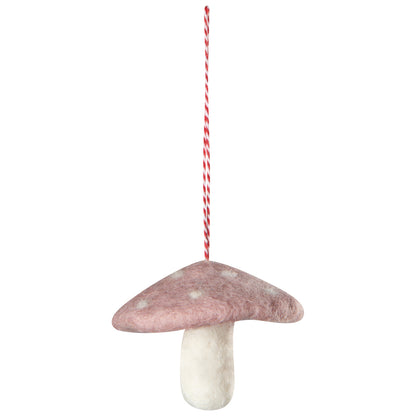 Mushroom Felt Ornament - 4 Colors