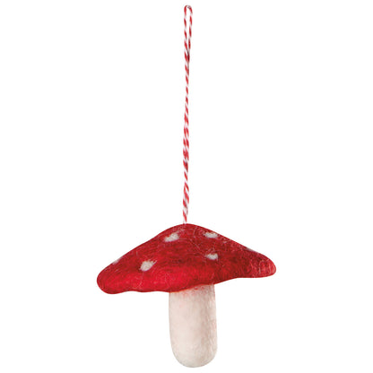 Mushroom Felt Ornament - 4 Colors