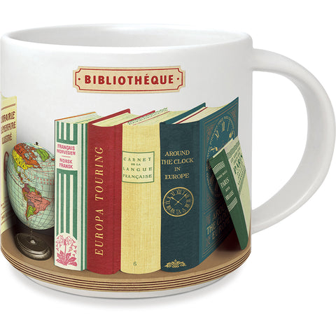 Library Books - Vintage Mug
