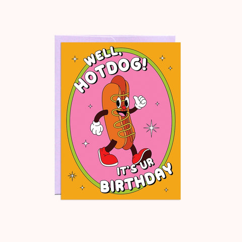 Hotdog Birthday Card