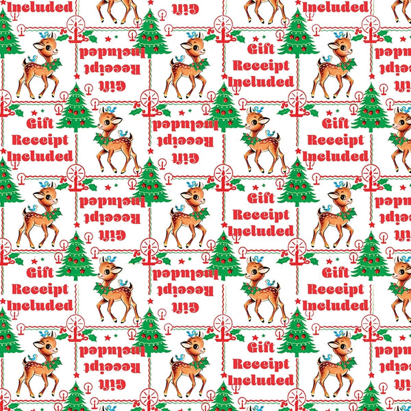 Gift Receipt Wrapping Paper - Set/3