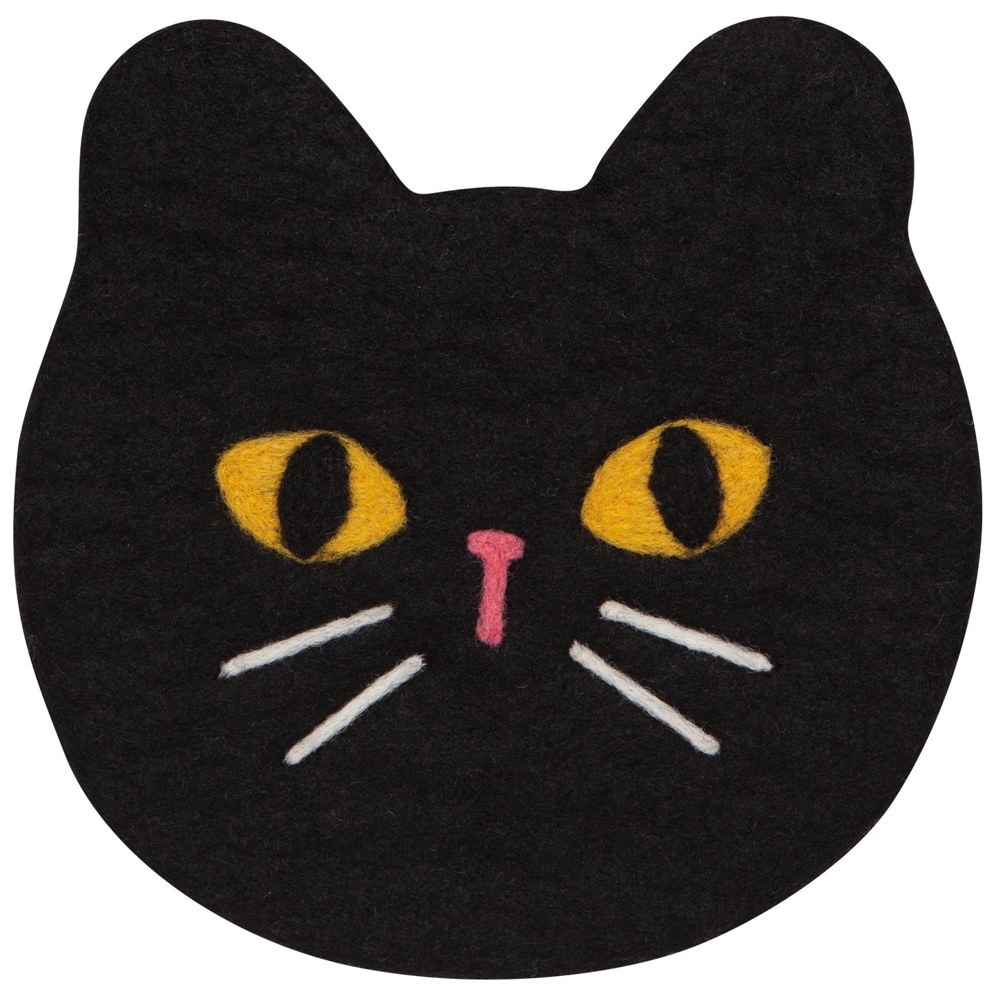 Black Cat Felt Trivet