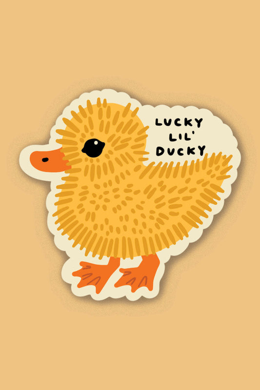 Lucky Lil Ducky Vinyl Sticker