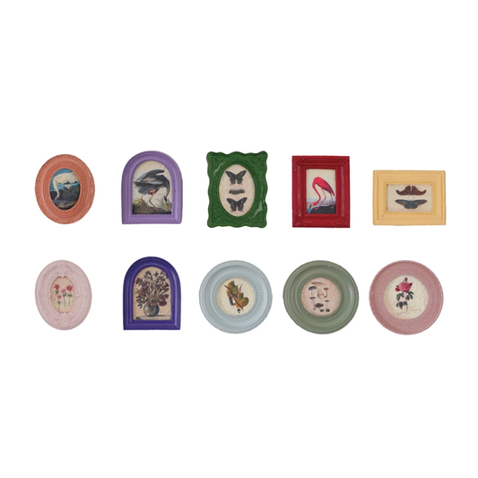 Mini Framed Art Magnets - Coloured